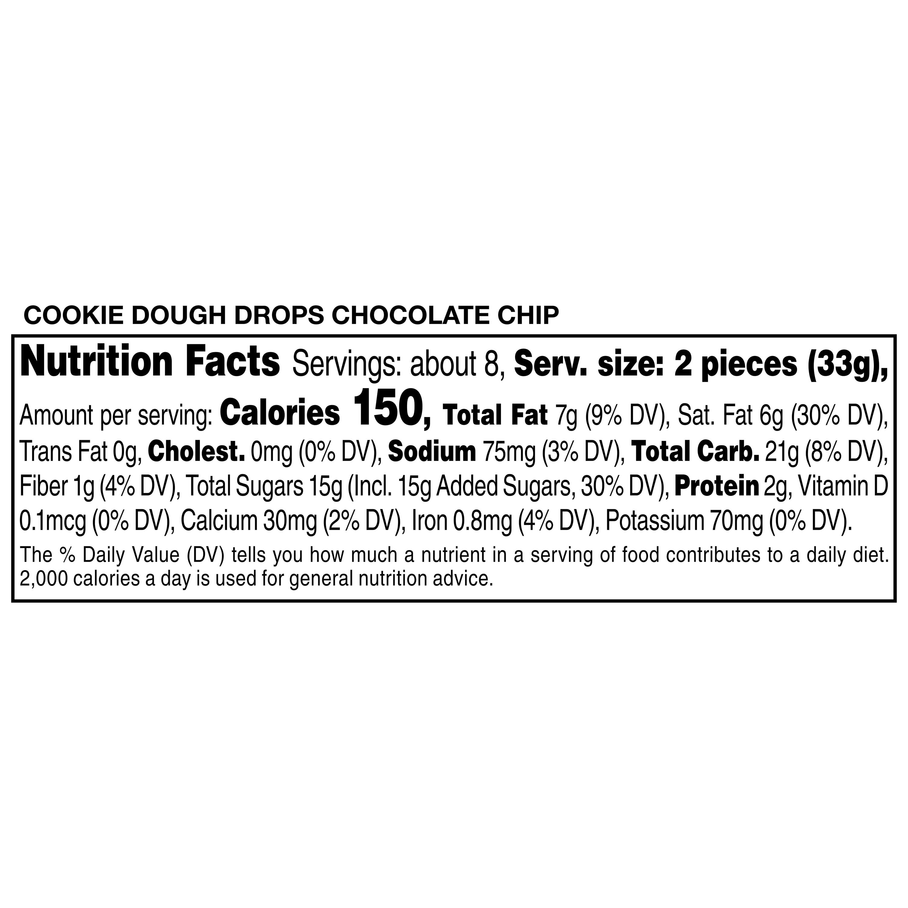 Marketside Chocolate Chip Cookie Dough Drops, 9 oz