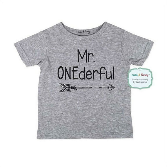 Mr. ONEderful - wallsparks cute & funny Brand cool boho 1st First Birthday Shirt Age 1 One year old - Soft Infant Shirt