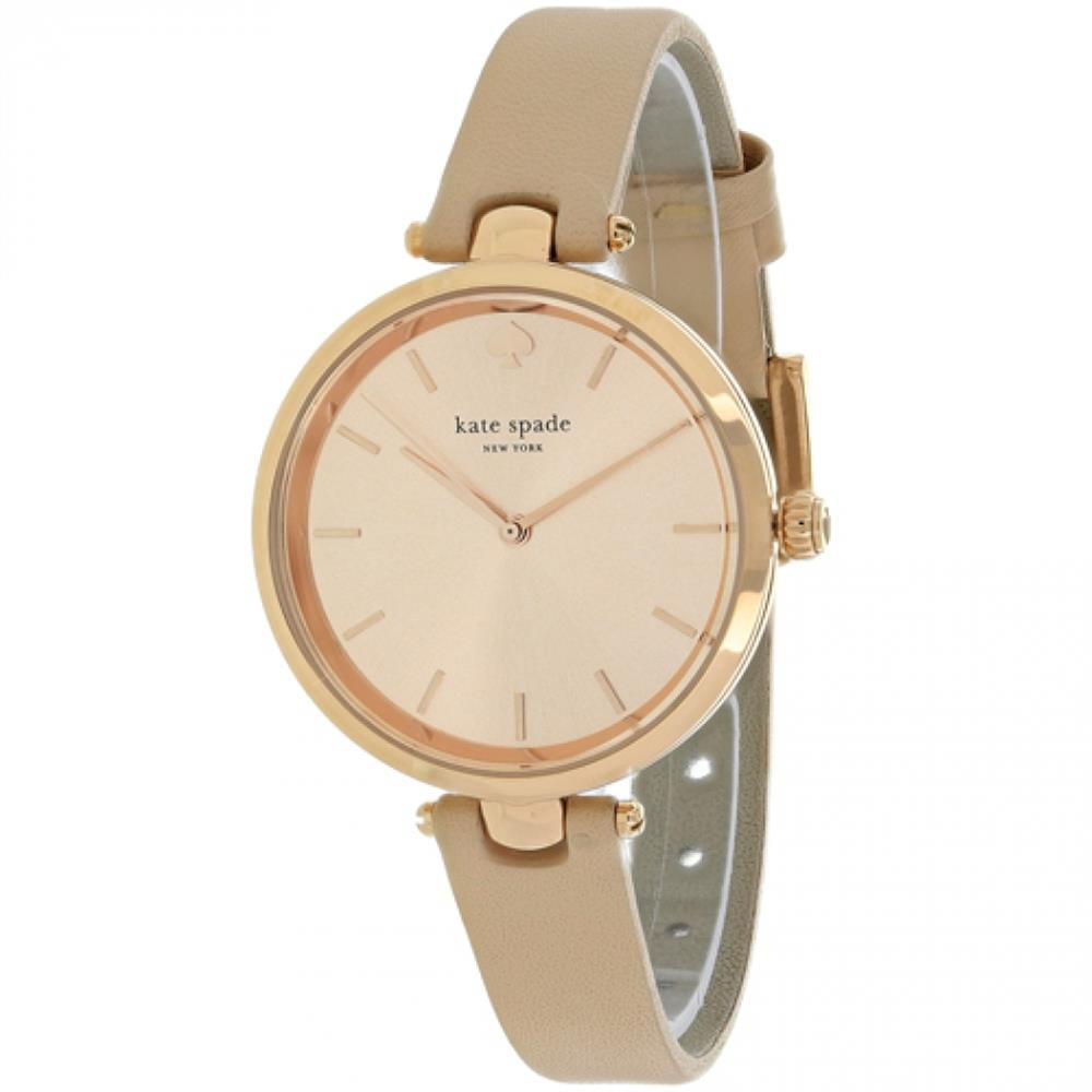 Kate Spade New York Kate Spade Women's Beige Leather Band Steel Case