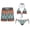 Cactus Geometric, variant on Couples Matching Swimsuits Tribal Horse Feather Women's Bikini Sets Sexy 2 Piece Bathing Suit for Hawaiian Funny Couples Swimwear Matching Bathing Suits