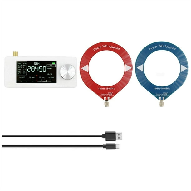 Mini Radio SI4732 de Bolsillo, 10 KHz-180 MHz, LSB, USB, AM/FM, Receptor de Radio Multibanda con Antena.