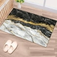 thumbnail image 5 of Non-Slip Carpet Rug, Black And Gold Marble Rug, Modern Rugs, Shimmery Rugs, Gold Marble Rugs, Small Rugs, Machine Washable Rugs, Black Rug, 1.7'x2.3' - 50x70 cm, 5 of 7