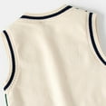 thumbnail image 3 of Kids Sweater Vest 100% Cotton School Uniform Vest for Toddler Kids Knit Vest, 3 of 8