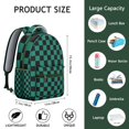 thumbnail image 6 of Stylish Geometric Shapes Texture Backpack for College Students - Durable Laptop Bookbag with Padded Sleeve, Large Capacity School Rucksack, Perfect Gift, 6 of 6