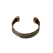 Mogul Wrist Cuff Healing Chakra Grounding Copper Silver Brass Magnetic Bracelet Band