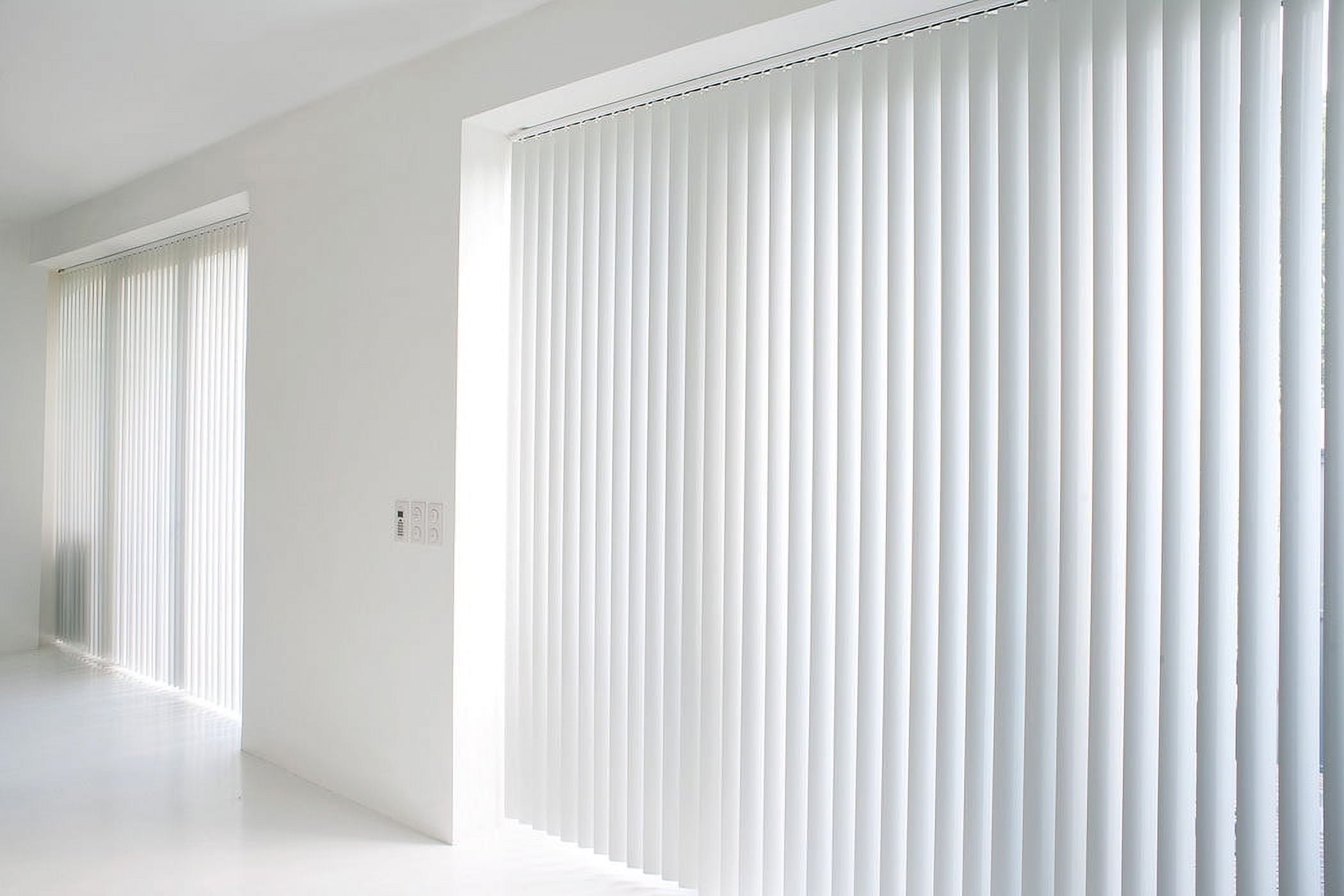 Vertical Blinds Replacement Slats Heavy Duty PVC Smooth Curved (White) You Pick Size and Quantity (82.5 Inches) (2 Pack)