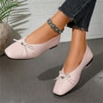 thumbnail image 5 of Willtoo Women Cute Ballet Flats with Bowtie Square Toe Comfortable Slip On Casual Office Work Flats Lightweight Fashion Dress Shoes, 5 of 5