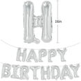 thumbnail image 3 of acdanc Reusable Happy Birthday Balloon Banner, Silver, 3 of 6