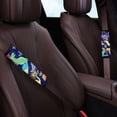 thumbnail image 3 of Chririnla Colorful Cartoon Dinosaurs Pattern Car Seat Belt Pads Soft Magic Tape Seat Belt Shoulder Pad, Easy Care Premium Compatible with Auto Sedan SUV, 3 of 7