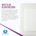 thumbnail image 3 of Dynarex Island Dressings – Sterile, Wound or Blister Dressing, Individually Packaged, Highly Absorbent Bandage Dressing, Adhesive Border, White, 6” x 6”-  1 Case of 150 Island Dressings (Sterile), 3 of 7