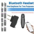 thumbnail image 2 of JIAHAOO Bluetooth Wireless Earphone for Two Way Radio UV5R Retevis RT22 Drivers Waiters Bodyguards Type C, 2 of 9