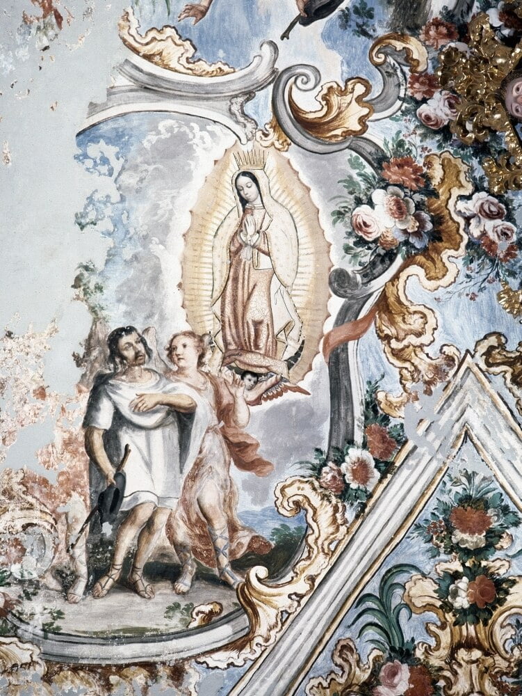 Juan Diego, 1531. /Nthe Virgin Of Guadalupe Appearing To Juan Diego In