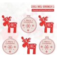 thumbnail image 3 of 12 piezas Adornos colgantes de árbol de Navidad de madera, Colgantes de decoración de madera, Adornos colgantes de árbol de Navidad de madera con cajas de almacenamiento y cuerda y cuentas(J, 3 of 5