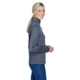 thumbnail image 3 of UltraClub 8618W Ladies Cool & Dry Heathered Performance Quarter-Zip, 3 of 3