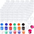 thumbnail image 1 of 100 Tiras 600 Macetas Tiras de Pintura Vacías Mini Macetas de Pintura Contenedor de Almacenamiento de Plástico Transparente para Arte Manualidades para Festivales, 1 of 4