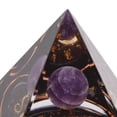 thumbnail image 2 of Yajisi Orgonite Pyramid Positive Energy Generator 2 inches / 5 cm Healing Crystal Chakra Meditation Zodiac Decor Figurine Knick-Knacks - Leo, 2 of 4