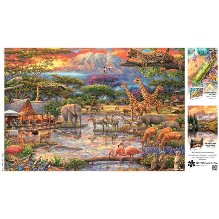 Buffalo Games Wild Africa 2000-Piece Adult Interlocking Jigsaw