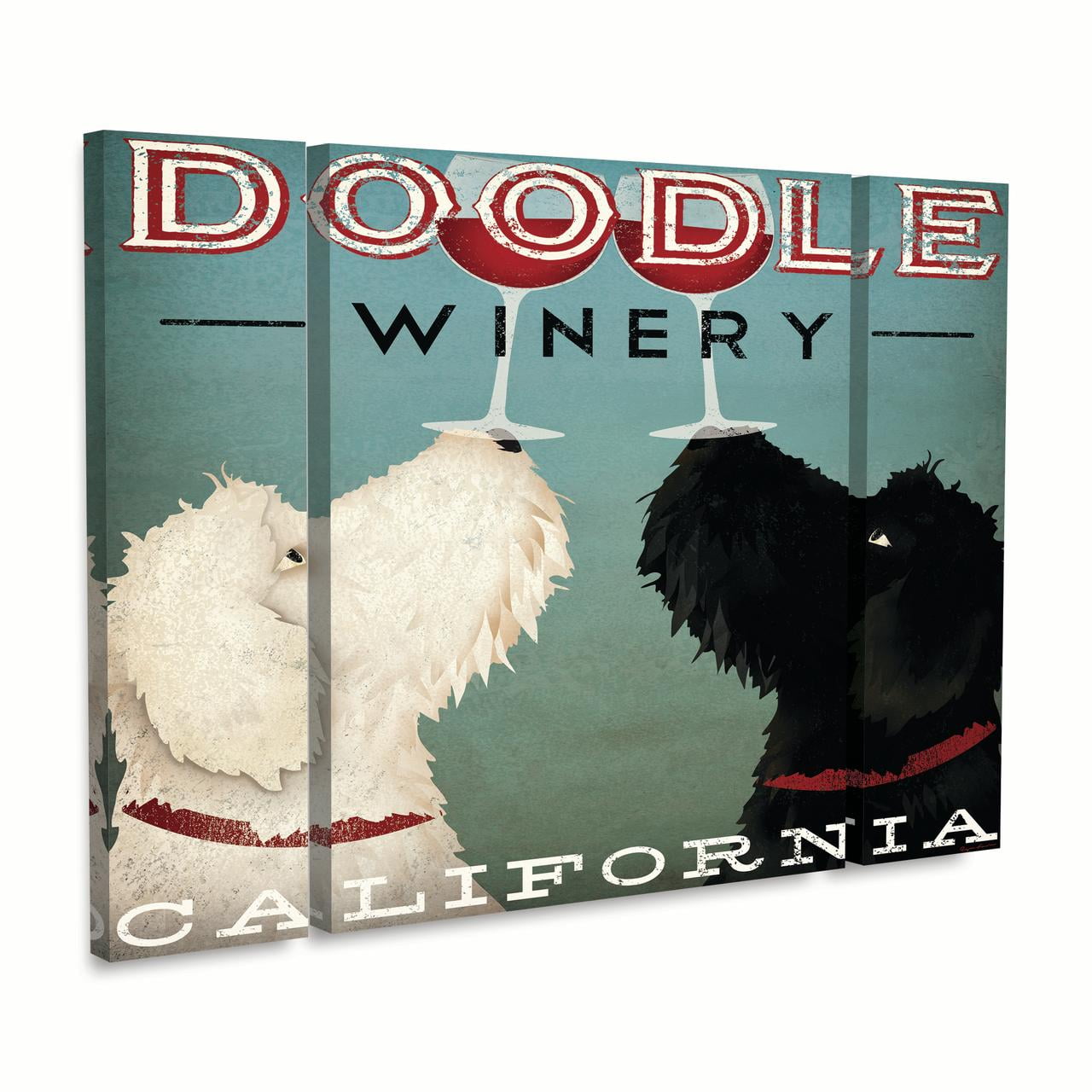 Trademark Fine Art 'Doodle Wine' Canvas Art by Ryan Fowler