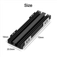thumbnail image 4 of 3X M.2 SSD NVMe Disipador de M2 2280 Disco Duro de Estado Sólido Junta de Disipador de de Aluminio para M.2 2230 2280 NGFF NVME SSD, 4 of 5