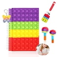 thumbnail image 1 of xiaxaixu Fidget Jouets Ensemble Ordinateur Portable avec Porte-Clés Jouets à Bulles et Crayons, 1 of 9