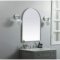 thumbnail image 3 of Elegant Decor Metal Frame Arch Mirror 27x36 Inch in Silver, 3 of 3