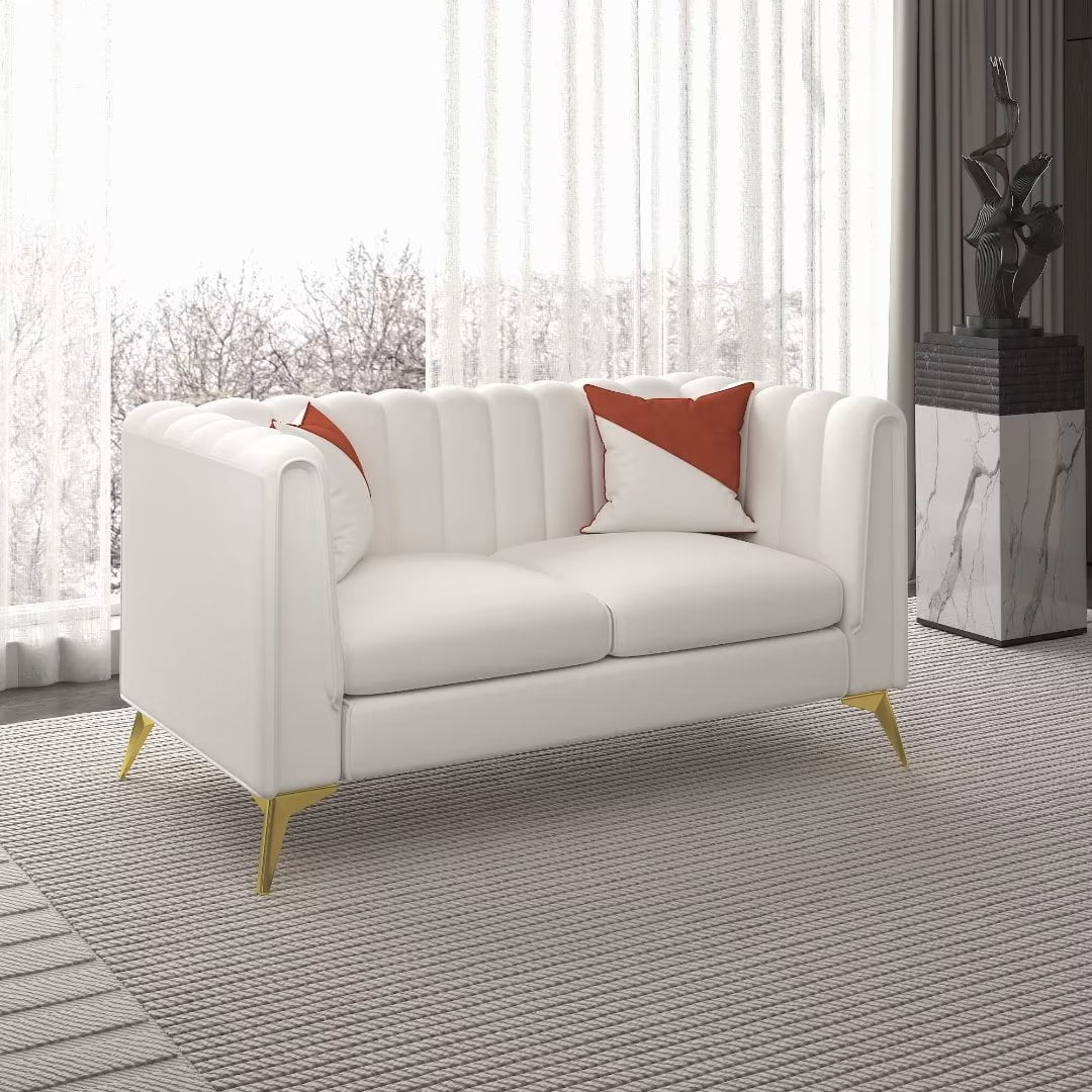 Accent Sofa Couch, 64" Modern Contemporary Sofa with Deep Tufting Dutch