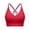 1-Wine, variant on Arlun Strappy V-Neck Sports Bras for Women Adjustable Thin Shoulder Strap Soft Comfortable Seamless Wireless Bralettes Stylish Supportive Racerback Workout Yoga Bras White XL