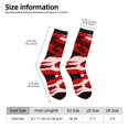 thumbnail image 3 of Women Colorful Crew Socks Red Camouflage Novelty Fun Socks For Mens, 3 of 7
