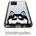 thumbnail image 4 of FINCIBO Slim TPU Bumper + Clear Hard Back Cover for Samsung Galaxy S10 Lite 6.7" 2020, Animal Black Siberian Husky Dog, 4 of 6