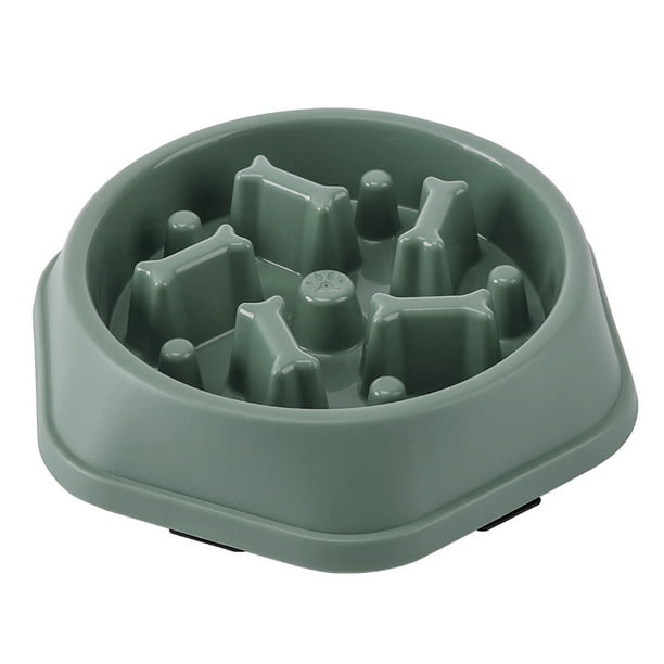 Cuenco para perros con alimentador lento Anti-choqueo Cuenco para perros con alimentación más lenta, Cuenco interactivo para perros pequeños y medianos (verde)
