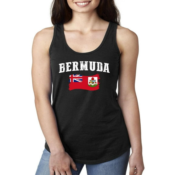 Normal is Boring - Women's Racerback Tank Top, up to Women Size 2XL - Bermuda Flag