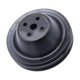 thumbnail image 1 of Polea de Bomba de Agua Corta, Accesorios Negros de Doble Ranura, Cambio de Acero, Apto para Sbc 262 327 265 307 267 Macarena Polea de bomba corta, 1 of 7