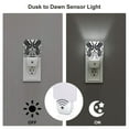 thumbnail image 3 of Balery Artistic Black White Peacocks Pattern LED Night Light with Automatic Sensor Plug in Night Light with Dusk-to-Dawn Light Sensor LED Nightlight 0.5W-EU, 3 of 7