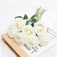 thumbnail image 1 of Flower 5pcs Artificial Flower Rose Bright Color Long Lasting Attractive Decorative Fake Silk Flower Decoration, 1 of 5