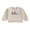 Beige, variant on Big Middle Little Sibling Matching Outfit Long Sleeve Pullover Sweatshirt Romper Toddler Baby Announcement Clothes
