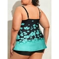 thumbnail image 4 of VSNOW Women Plus Size 2 Piece Swimsuit Printed Bathing Suit Tankini Swimwear Beachwear, 4 of 6