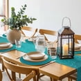 thumbnail image 6 of Teal Boho Round 15 Inch Placemats Set of 4, Farmhouse Abstract Geometric Aesthetic Art HeatResistant Non Slip Place Mats for Dining Table, Wipeable Braided Kitchen Table Mats for Housewarming, 6 of 9