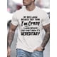 thumbnail image 1 of Men's Casual Crew Neck T-Shirt - Funny 'I'm Crazy' Hereditary Humor Graphic Print - Knit Fabric with Slight Stretch - Summer Fashion Tee, 1 of 7