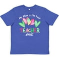 thumbnail image 3 of Inktastic My Mom is the Best Teacher Ever Youth T-Shirt, 3 of 5