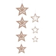 thumbnail image 2 of Yuarrent 7 piezas de decoraciones de estrellas colgantes de estrellas colgantes ahuecados adornos decorativos para el Festival de actividades Kits de decoración para fiestas champán Yuarrent HA002208-06, 2 of 6