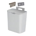 thumbnail image 3 of AMLESO Countertop Stable Hanging Waste Bin Portable Waste Bin Small Kitchen Compost Bin Gray 9L, 3 of 8
