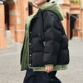 thumbnail image 5 of Hzgobj Kids Boy's Winter Coat Hooded Puffer Windbreaker Warm Cotton Jacket Parka Down Outdoor Coats Boys Winter Jacket Thick Winter Clothes For Middle And Large Children Boys Winter Cotton Coat Trendy, 5 of 6