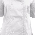 thumbnail image 3 of Dennys Womens Short Sleeve Fitted Chef Jacket, 3 of 4