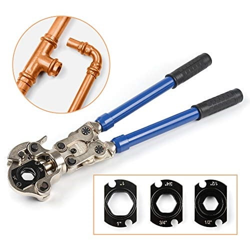 iws1632af copper tube fittings crimping tool with 1/2,3/4 and 1inch