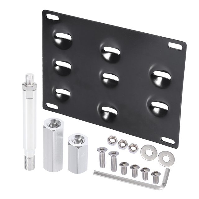 Coche Delantero Parachoques Remolque Gancho Matrícula Placa Soporte Conjunto 6.30 "x0.79"