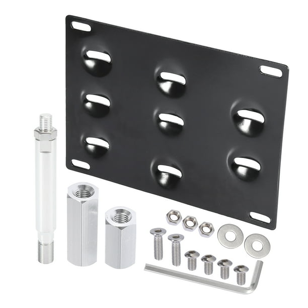 Coche Delantero Parachoques Remolque Gancho Matrícula Placa Soporte Conjunto 6.30 "x0.79"