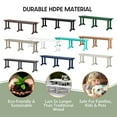 thumbnail image 6 of WestinTrends 65" Outdoor Dining Trestle Bench, All Weather Resistant hdpe Patio Seat, White, 6 of 9