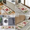 thumbnail image 6 of Beige Christmas Santa and Animal Pattern Kitchen Rug Mat,Kitchen Runner Rugs Non Skid Washable,Decorative Kitchen Floor Mats for Kitchen,Sink,Laundry,17"x47.2", 6 of 7