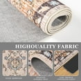 thumbnail image 6 of Wondo Low-Pile Vintage Carpet, Boho Area Rugs for Living Room Bedroom Kitchen, Tan, 4' x 6', 6 of 8