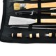 thumbnail image 2 of Juego de herramientas para parrilla de de 10 piezas, juego de utensilios para Mango de madera profesional Accesorios para asar de Cola cocinar a la parrilla, 2 of 8